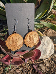 Fairy And Moon Beautiful Wood Earrings | Lightweight | Cottagecore Style | Rustic | Fun And Exciting Earrings | Dangle | Handmade Earrings