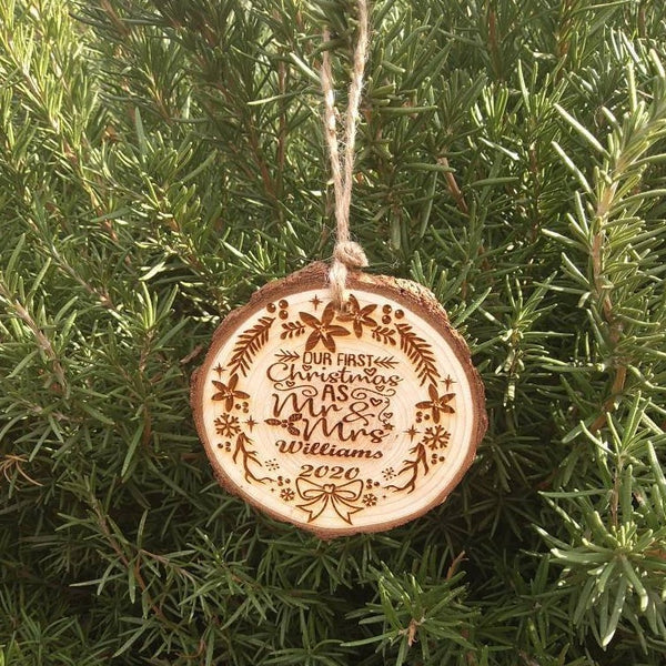 Personalized First Christmas Together Ornament | Cagley Creations