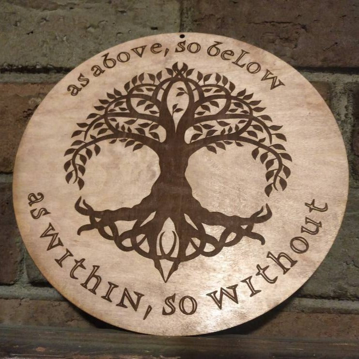 Yggdrasil pagan tree of life wall art