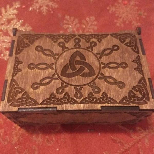 Celtic Knot Tarot Card Box | Keepsake Box | Cagley Creations
