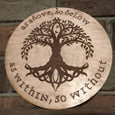 Yggdrasil pagan tree of life wall art