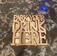 Funny Individual Words Cut Out Coaster