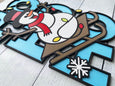 Snowman Ho Ho Ho Christmas Sign